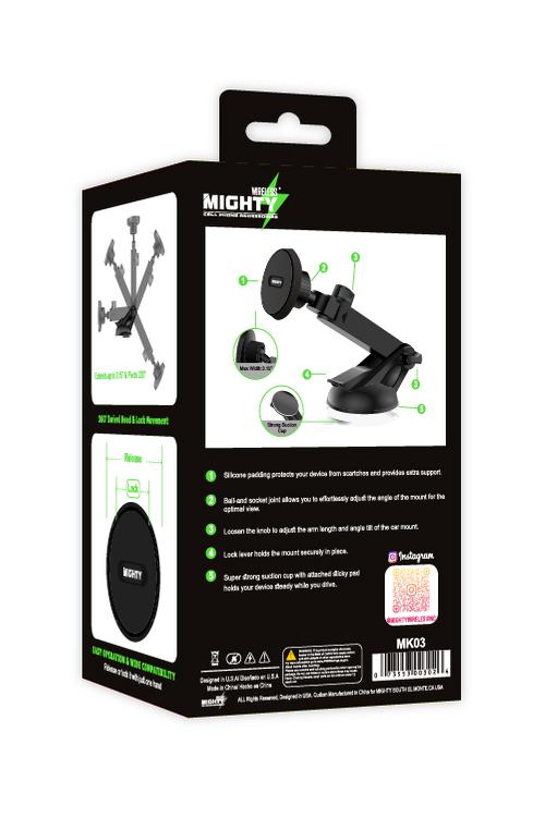 Mighty Wireless Windshield And Dash Mount Car Holder MK03